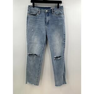 BLANK NYC Light Wash The Madison Crop Distressed Size 29